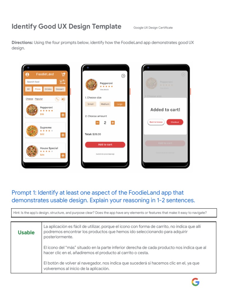 Identify Good UX Design | PDF | Aplicación movil | Computadoras móviles