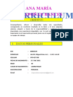 Curriculum Vitae Ana