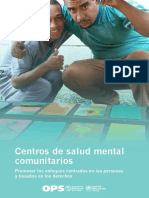 Centros de Salud Mental Comunitarios: Módulo Técnico