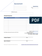 Expense Reimbursement Form