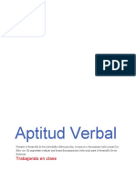 Aptitud Verbal - 1°