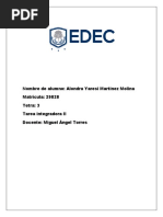 Tarea Integradora II Matematicas
