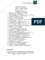 Edited - (Template) Minis Test Grammar & Vocab Units 1 To 6