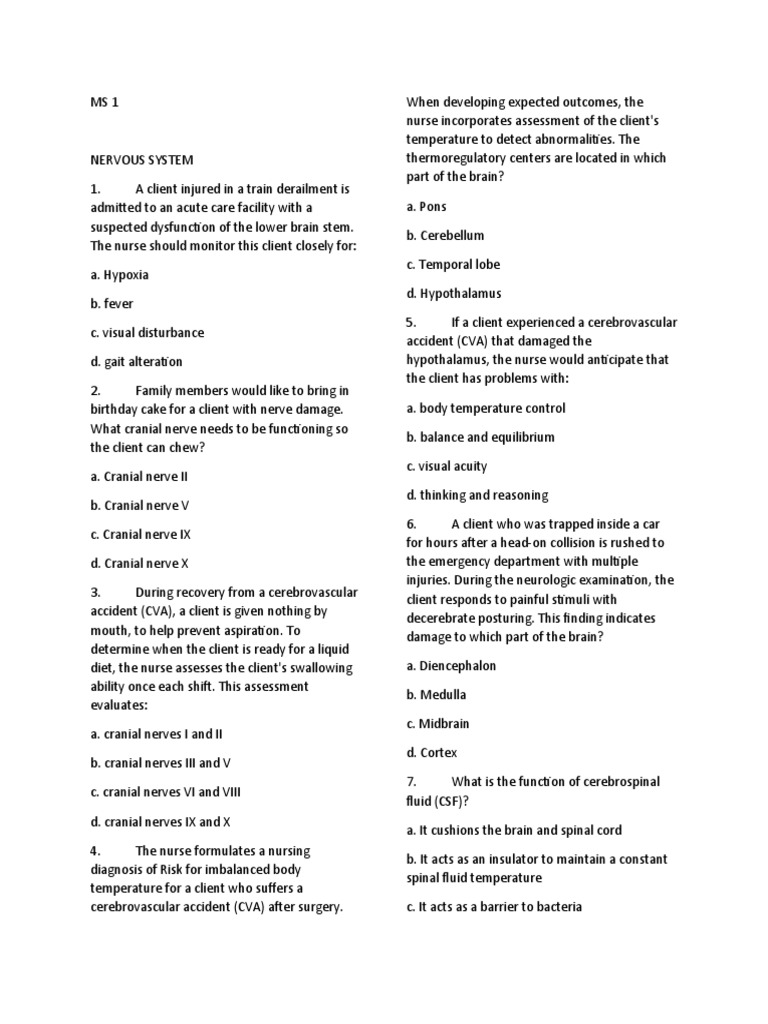 MS 1 Mastery Test | PDF | Urinary Tract Infection | Hypertension