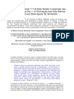 A Profecia de Daniel 7:7-8 Está Sendo Cumprida Nas Notícias Do Dia-a-Dia - A Formação Dos Dez Reinos (Blocos Econômicos) Está Agora Se Tornando Aparente