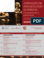 Programa Jornadas Arq Quimbaya 2