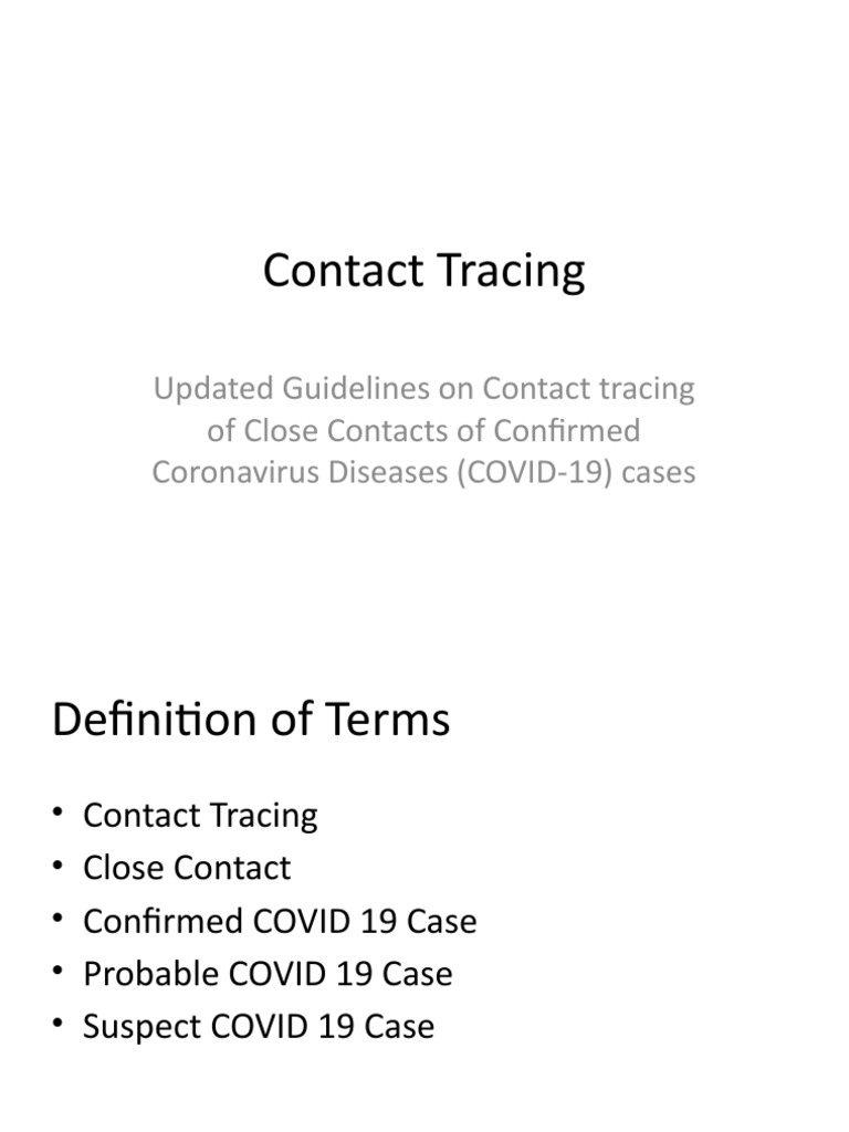 Contact Tracing PDF