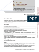 Mudança Nos Crimes de Dano e Recepitação - 2017