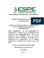 Diagnostico de Los Indicadores de Produccion y Calidad en La Elaboracion Del Explosivo Anfo