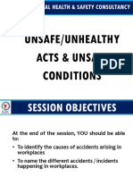 Module 1 - E - UNSAFE ACTS AND UNSAFE CONDITION