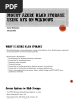 Mount Azure Blob Storage Using NFS Windows