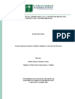 Responsabilidad Social Empresarial en La Gestión de Proyectos.