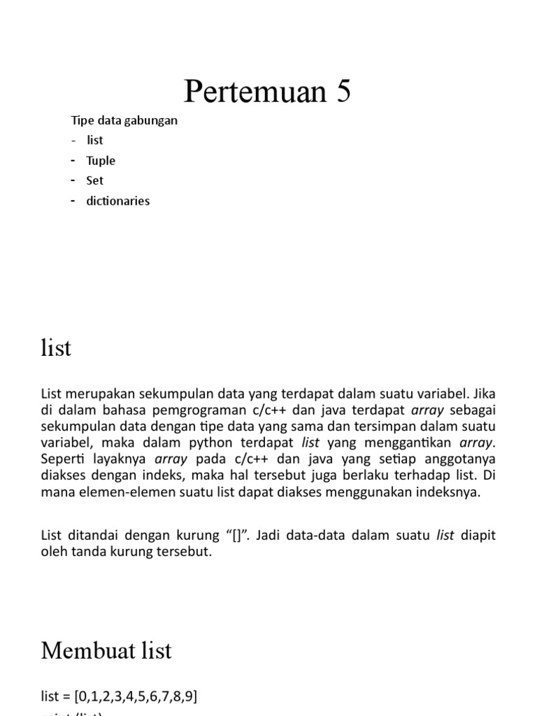 Pertemuan 5 | PDF | Metode & Bahan Ajar | Teknologi & Rekayasa