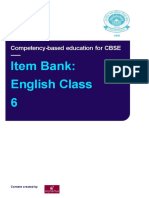 Item Bank English Class 6