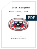 Trabajo de Investigación Derecho Laboral