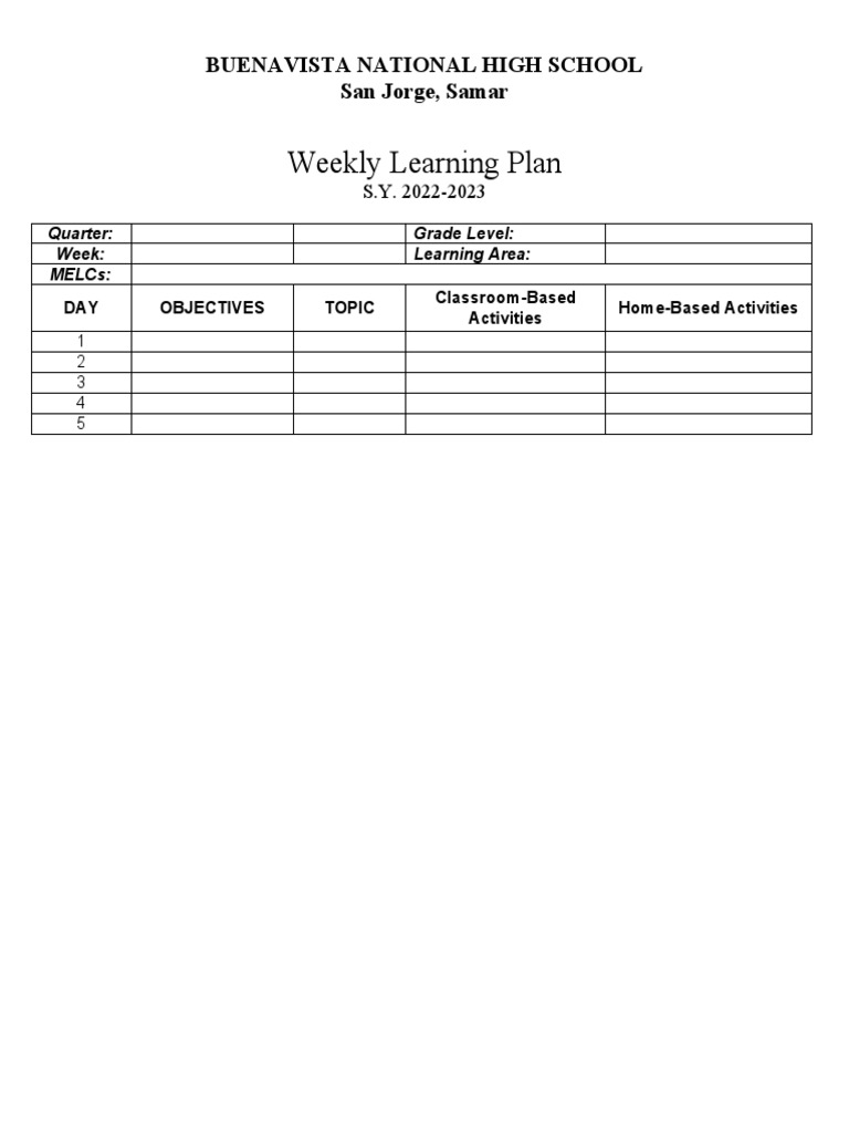 weekly-learning-plan-pdf
