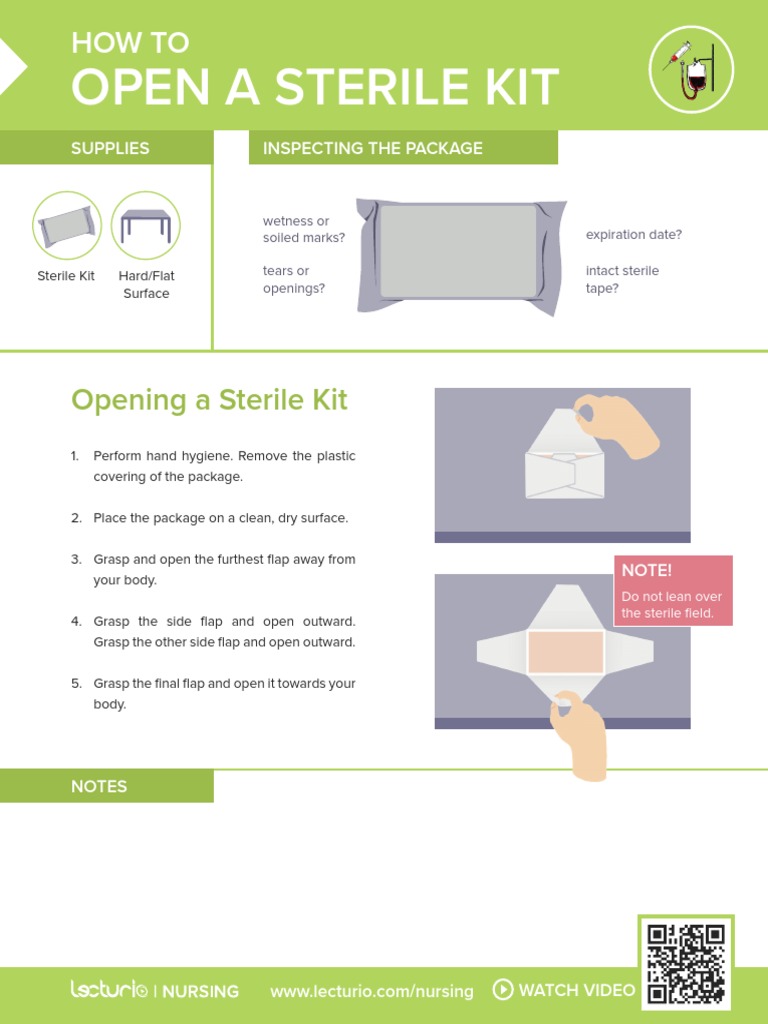 Nursing - CS - Open A Sterile Kit | PDF | Self-Improvement | Wellness