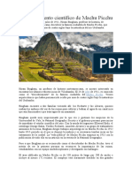 Descubrimiento Científico de Machu Picchu