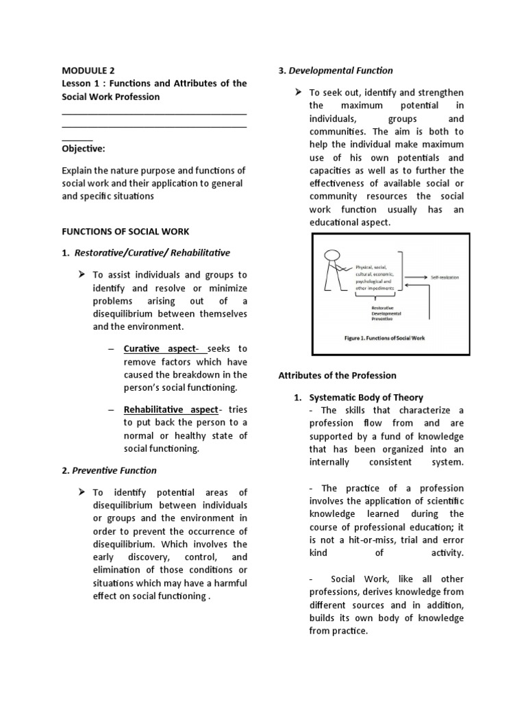 Functions and Values in Social Work | PDF