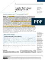 Esketamine: New Hope For The Treatment of Treatment-Resistant Depression? A Narrative Review