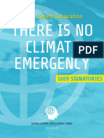 1600 Scientists' Signatures On This Paper - There Is No Climate Emergency