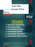 Anamnesis Dan Pemeriksaan Fisik Sistem Respirasi