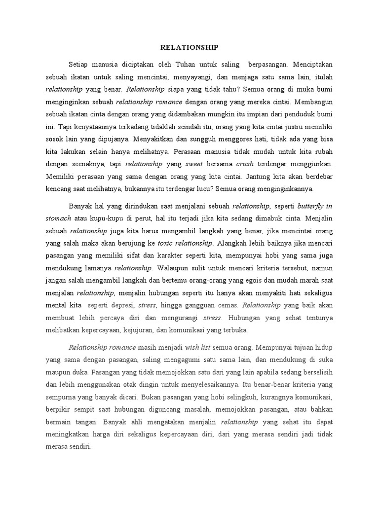 Relationship | PDF