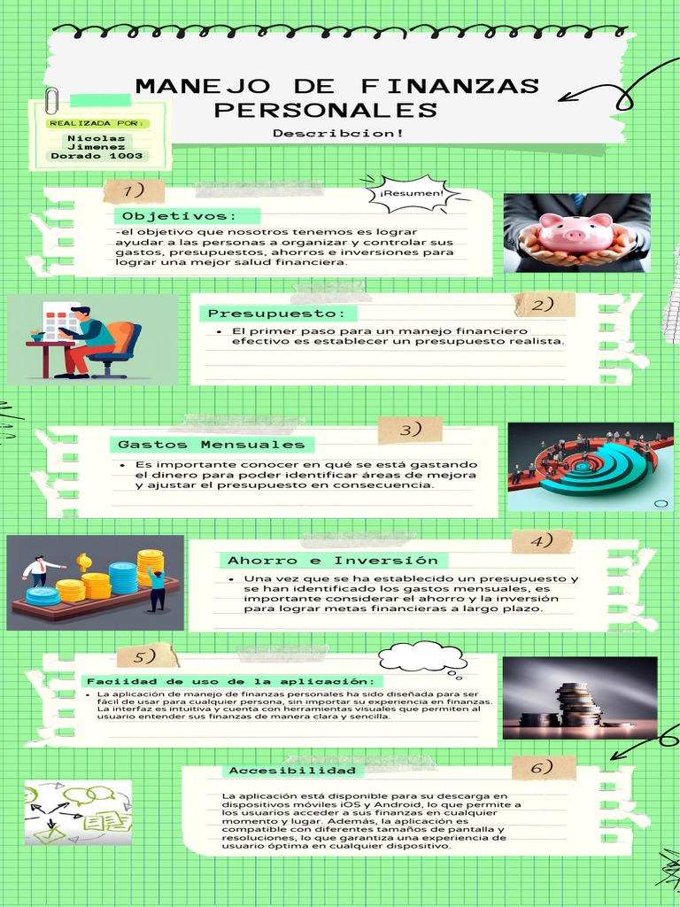 Manejo Efectivo de Finanzas Personales | PDF | Presupuesto | Software ...