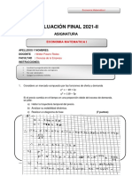 Examen Final Economía Matemática Resuelto