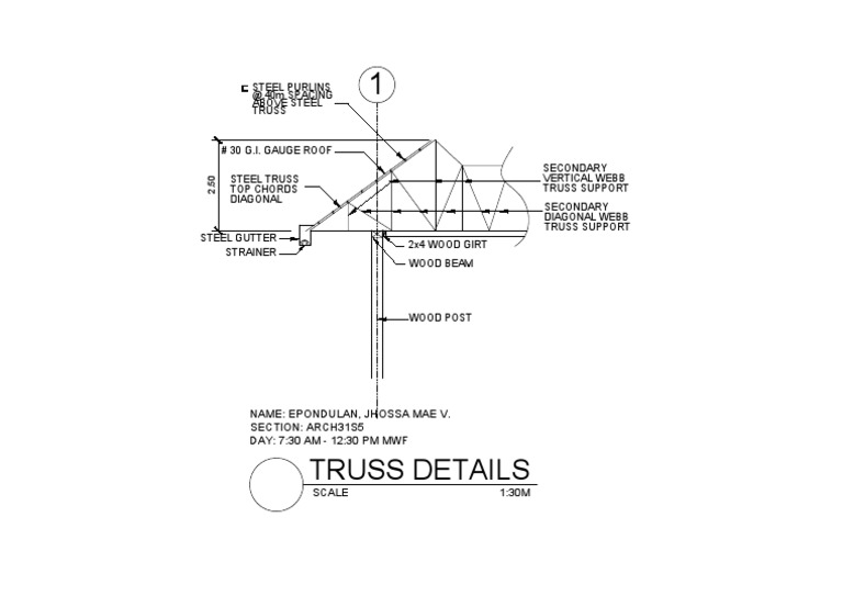 Roof Truss Details | PDF