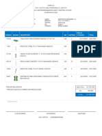 Código Imagen Descripción UM Cantidad Precio Cotizado Total