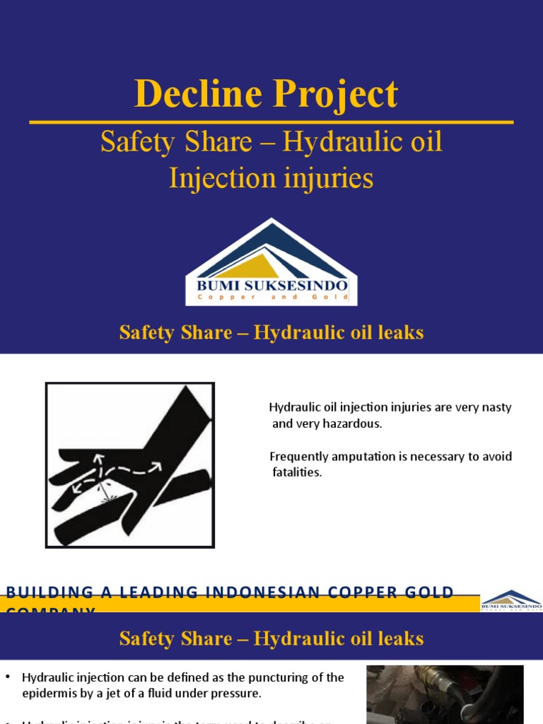 Hydraulic Injection Injuries PDF Personal Protective Equipment Wound