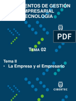 Tema 02 La Empresa y El Empresario PDF