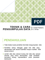 Metpen Teknik & Cara Pengumpulan Data