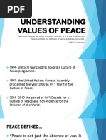 Lesson 8 - Understanding Values of Peace (Presentation)
