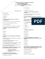 Examen Quiz Grado 10