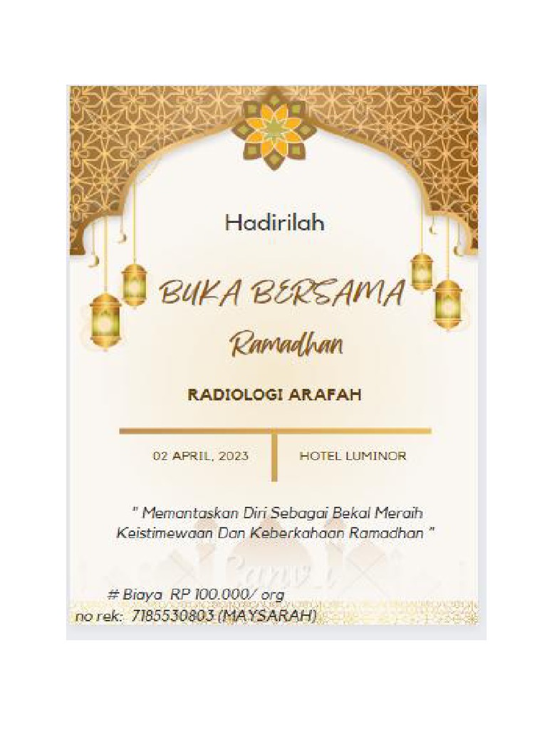 Undangan Bukber | PDF