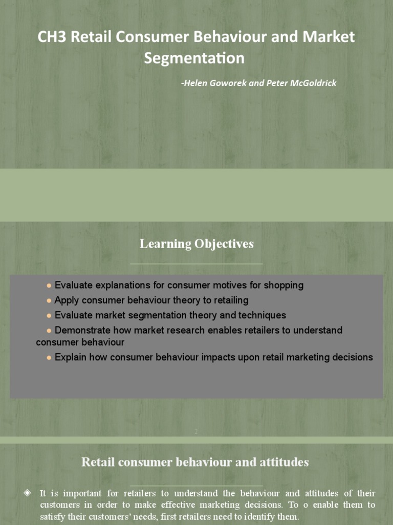 Retail Consumer Behavior Insights | PDF | Consumer Behaviour | Behavior