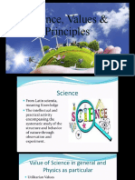 Science, Values & Principles
