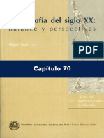 La Filosofia Del Siglo XX - Balance y Perspectivas