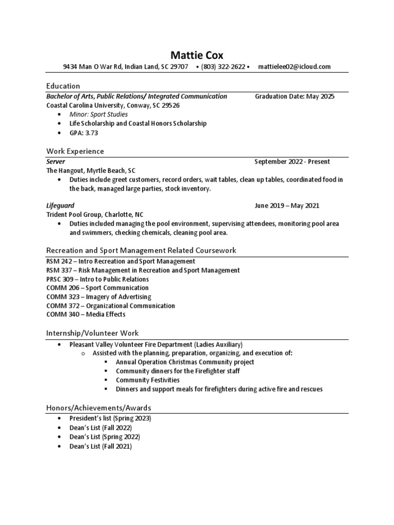 RSM Resume | PDF