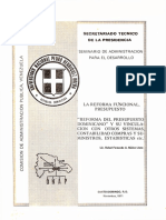 Reforma Del Presupuesto Dominicano y Su Vinculacion Con Otros Sistemas, Contabilidad, Compras y Suministros, Estadisticas-1971