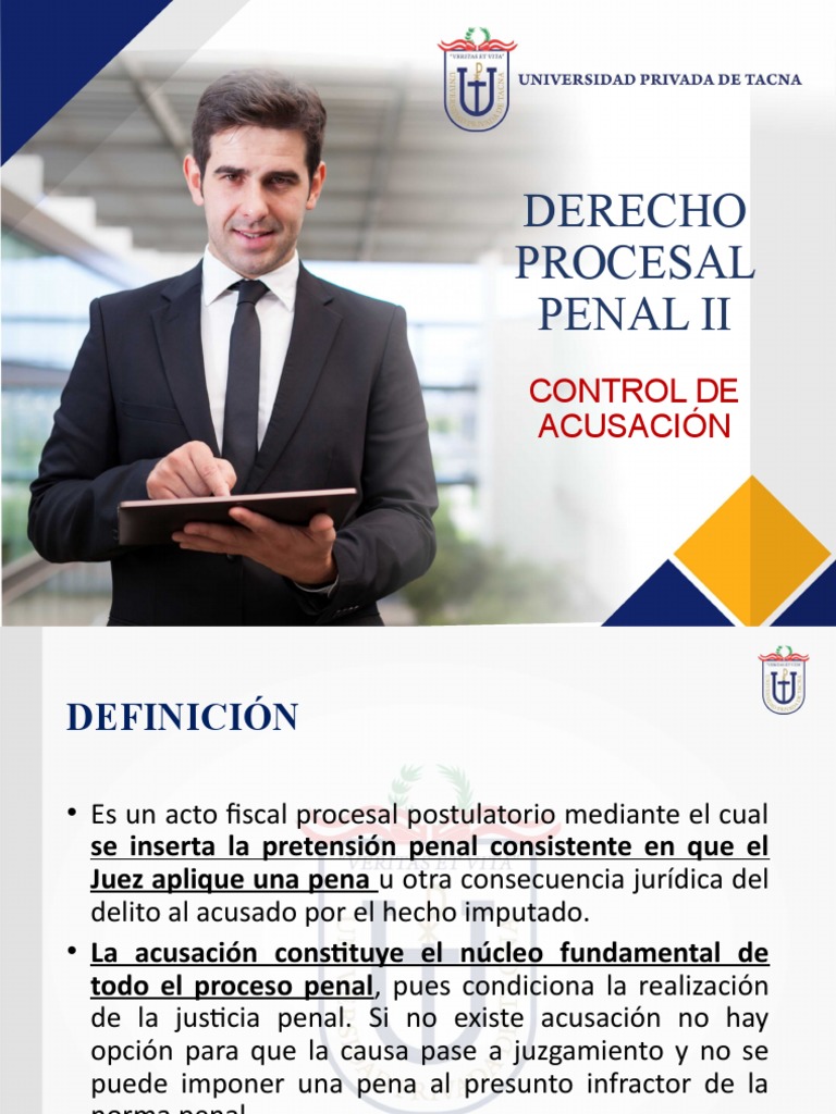 Control de Acusación en Derecho Penal | PDF | Derecho penal | Fiscal