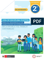 Guía de disciplina positiva para el desarrollo de habilidades socioemocionales en a escuela y el trabajo con familias 2° grado de Secundaria. Cuadernillo para el estudiante