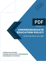 REVISED HEC Undergraduate Education Policy 2023