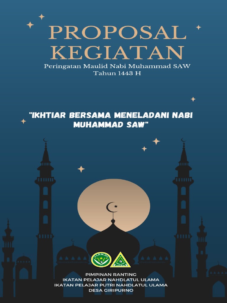 2.) Proposal Peringatan Maulid Nabi Muhammad SAW (TTD) | PDF