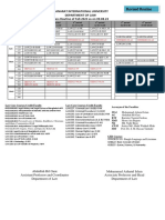 Revised Class Routine Fall-2023 As On 09.8.23