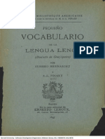 Pequeño Vocabulario de La Lengua Lenca - Eusebio Hernández