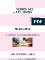 Antecedentes Del Matrimonio