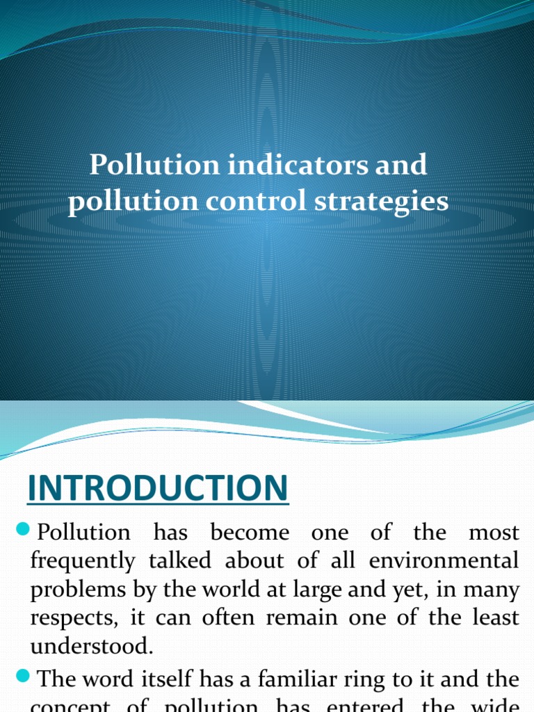 Pollution Indicators and Pollution Control Strategies PDF Biosensor